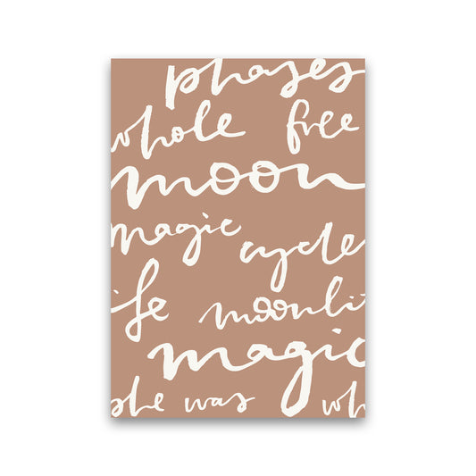 Moon Words Big Lettering By Planeta444 Print Only