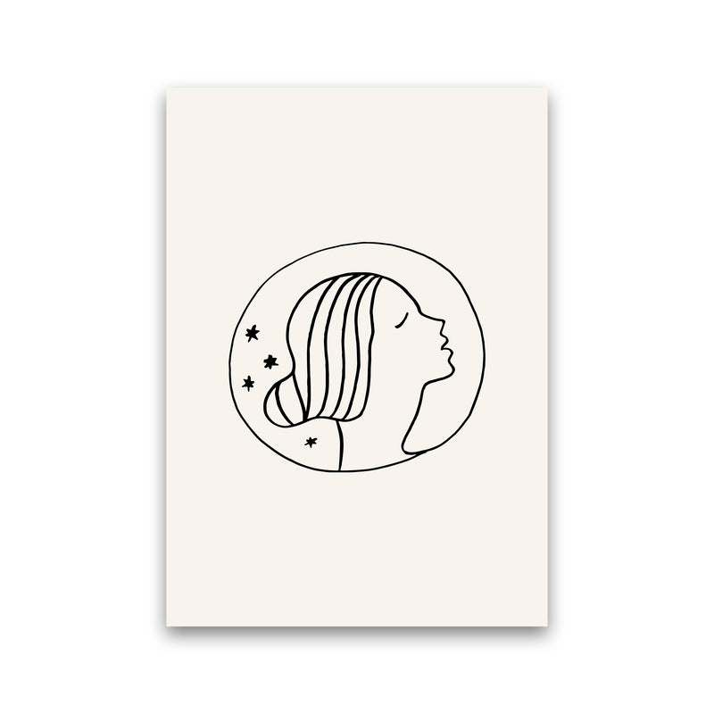 Delicate Face Circle By Planeta444 Print Only