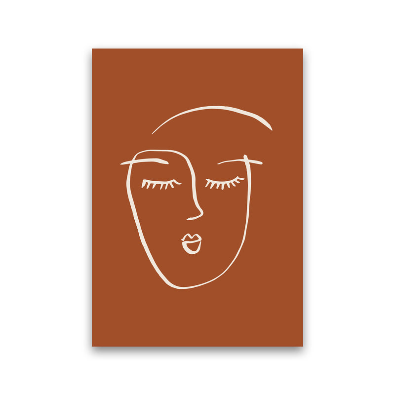Line Face Girl2 By Planeta444 Print Only