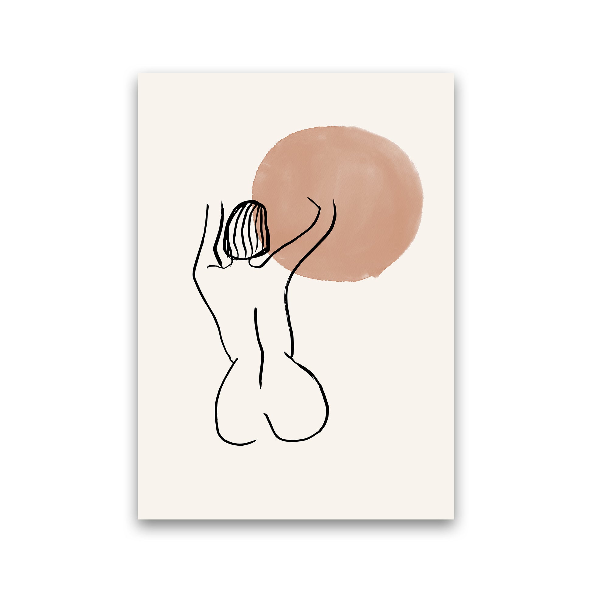 Line Nudes Back1 By Planeta444 Print Only