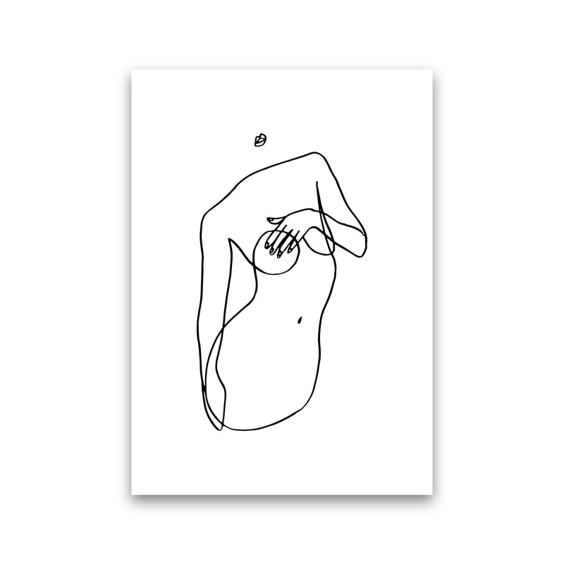 Covering Breasts With One Hand By Planeta444 Print Only
