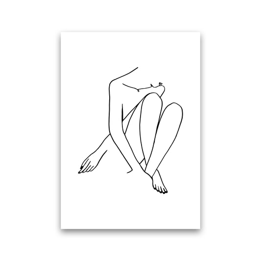 Legs Crossed Looking Down By Planeta444 Print Only