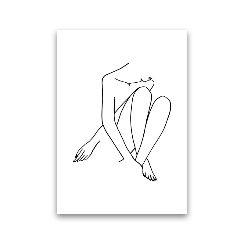 Legs Crossed Looking Down By Planeta444 Print Only