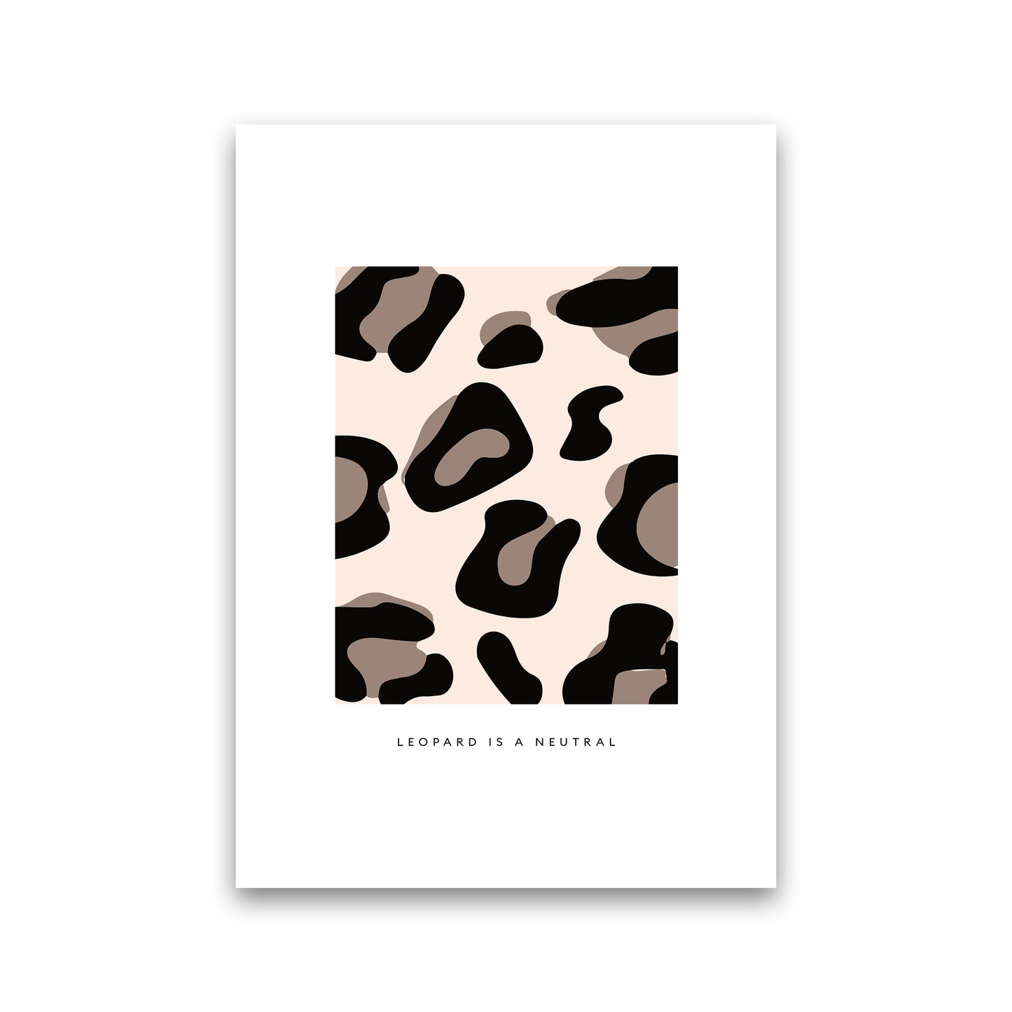 Big Leopard Powder Rose By Planeta444 Print Only