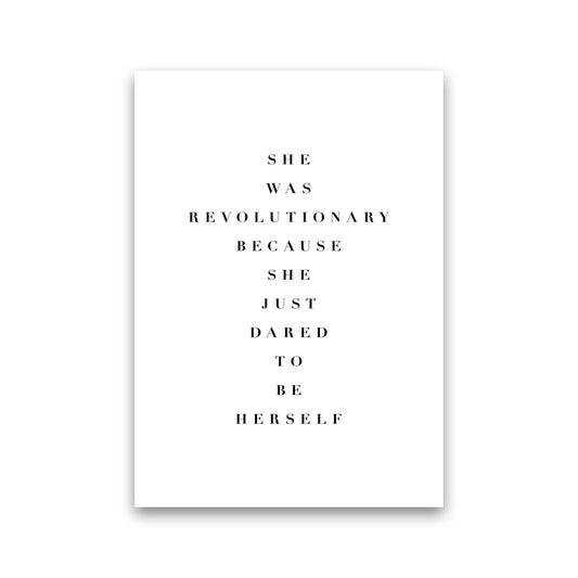 She Was Revolutionary By Planeta444 Print Only