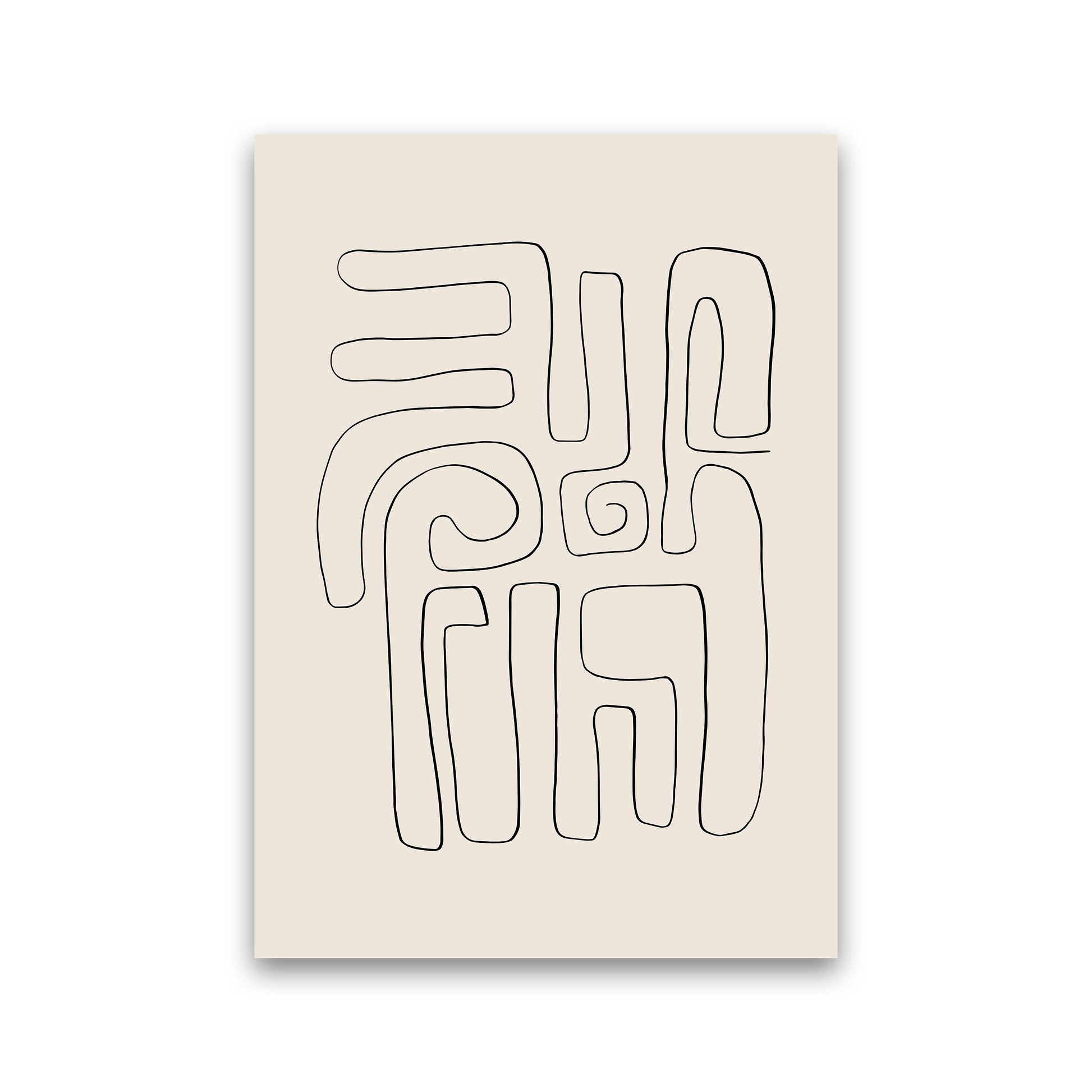Abstract Line Doodles2 By Planeta444 Print Only