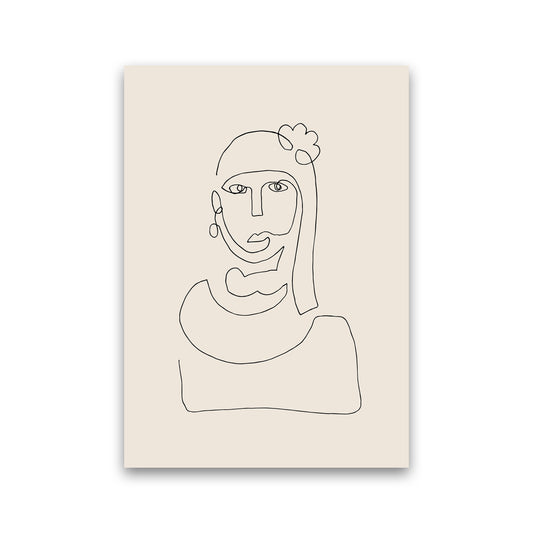 Picasso Line Bust By Planeta444 Print Only