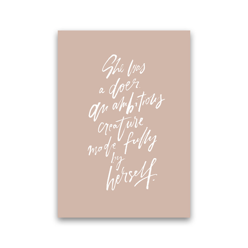 She Was A Doer By Planeta444 Print Only