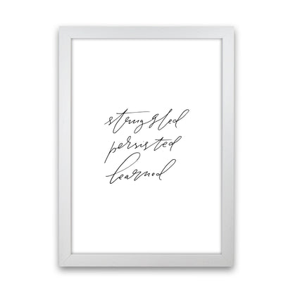 Struggled Persisted Learned By Planeta444 White Grain