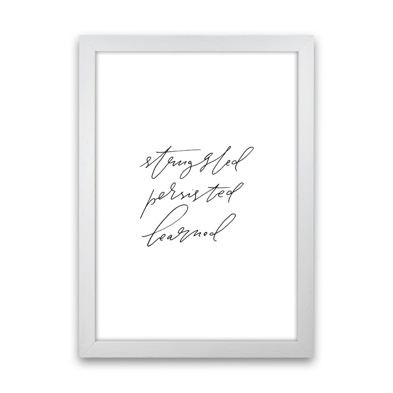 Struggled Persisted Learned By Planeta444 White Grain