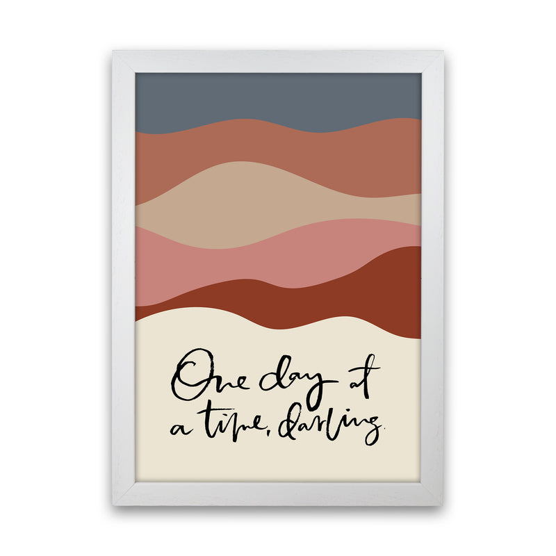One Day At A Time Abstract By Planeta444 White Grain