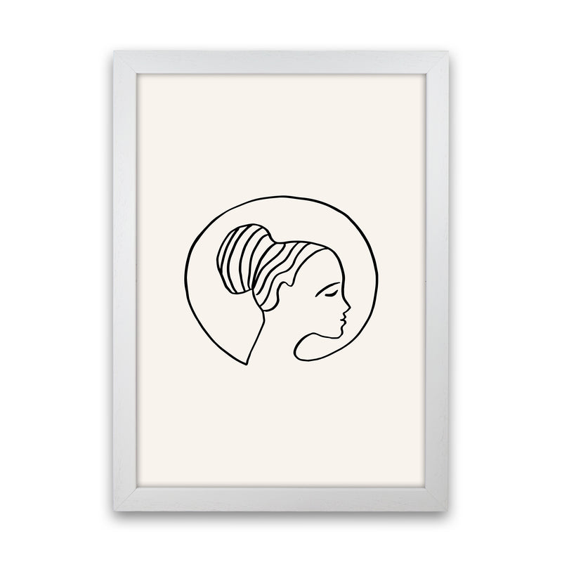Delicate Face Circle2 By Planeta444 White Grain