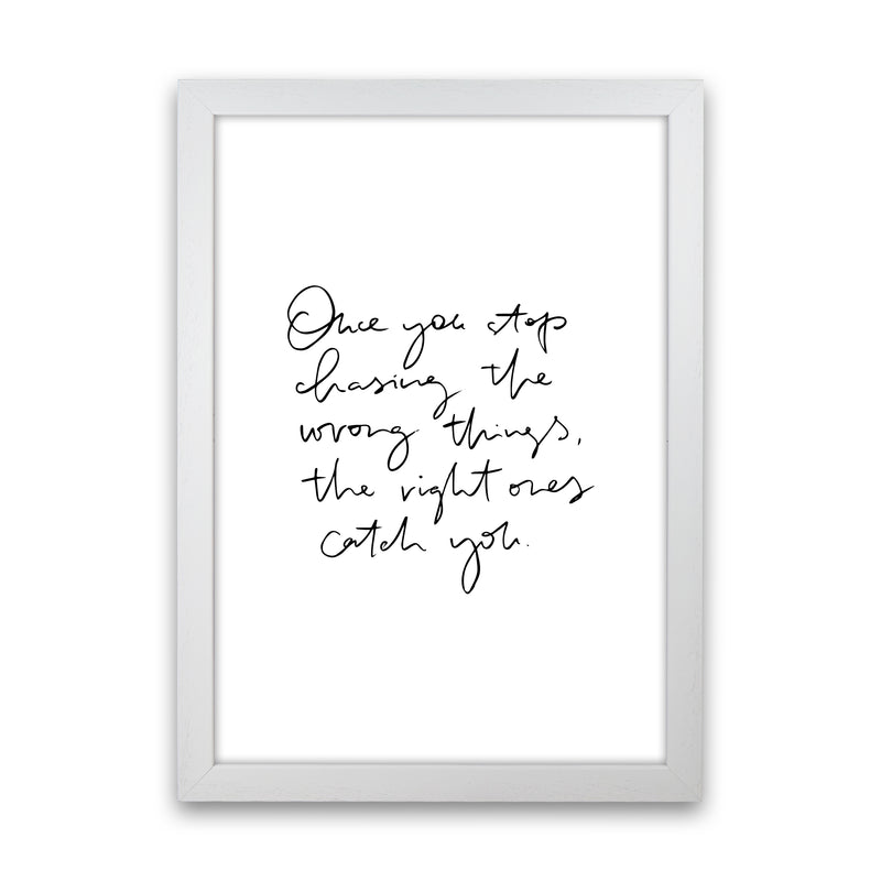 Once You Stop Chasing By Planeta444 White Grain
