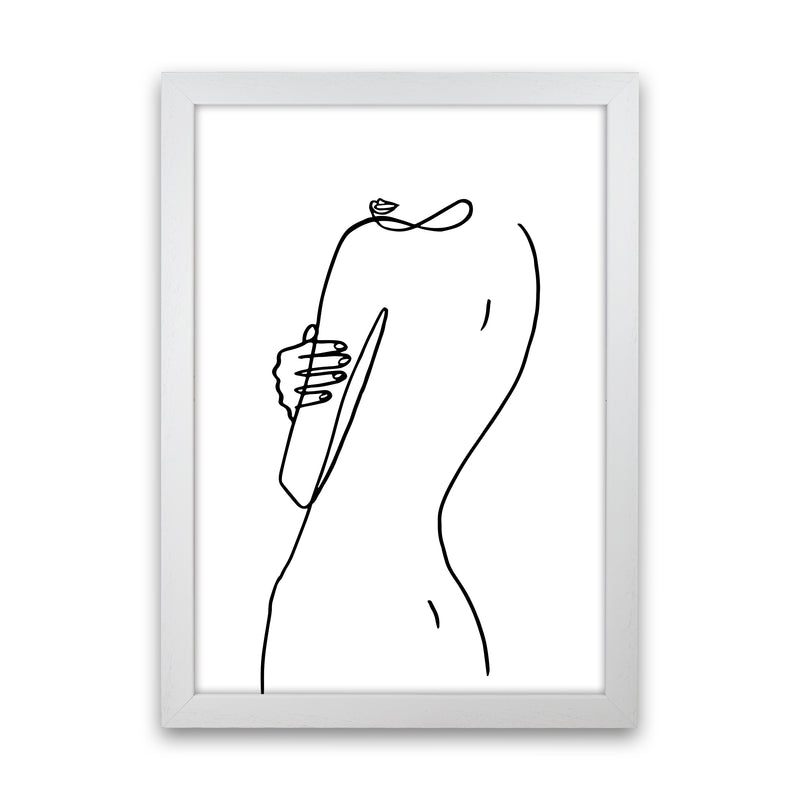 Female Hiding Back Pose By Planeta444 White Grain