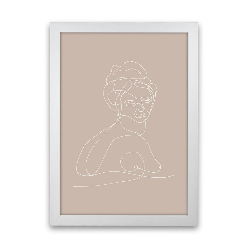 Line Bust Female Statue By Planeta444 White Grain
