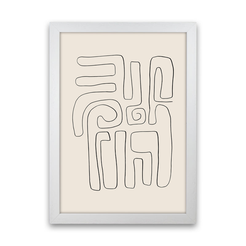 Abstract Line Doodles2 By Planeta444 White Grain