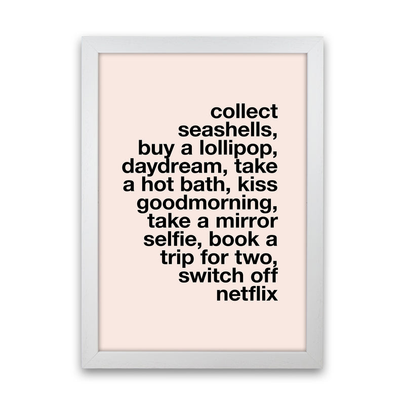 Collect Seashells By Planeta444 White Grain