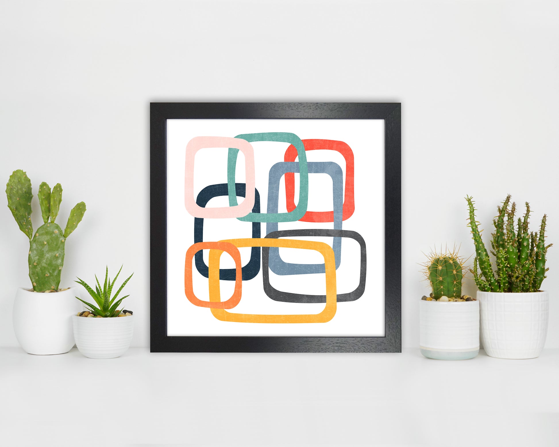 Mid Century Shapes Square Original