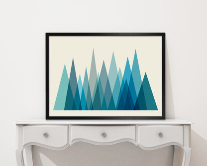 Mid Century Blue Mountains Original