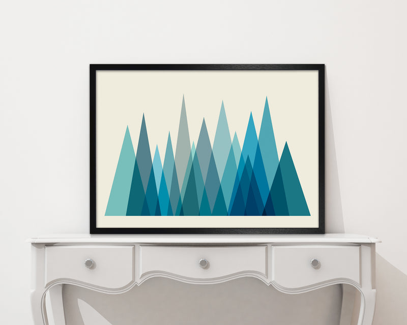 Mid Century Blue Mountains Original