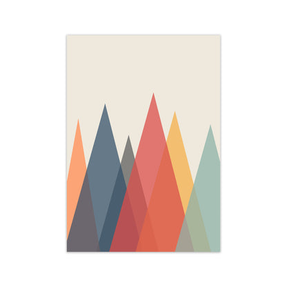 Portrait Mountain Abstract Original  A1 Print Only