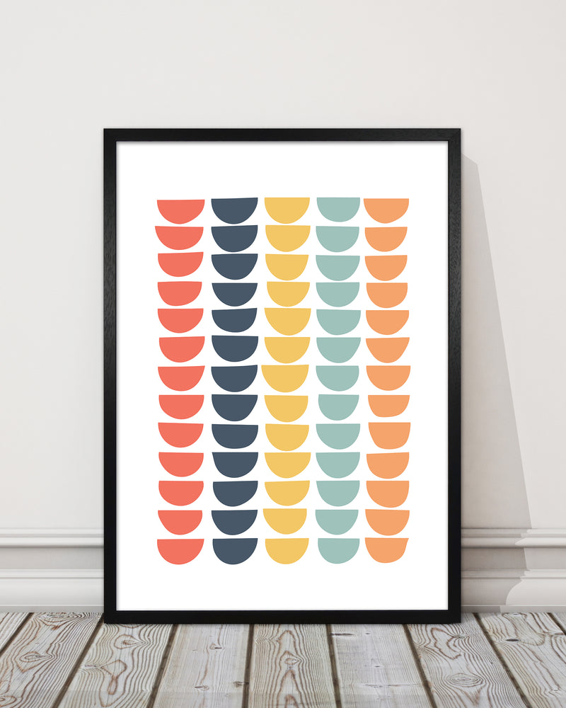Retro Multicolor Half Circles Original