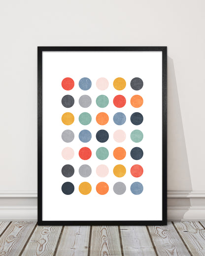 Scandi Dots Texture Print Original