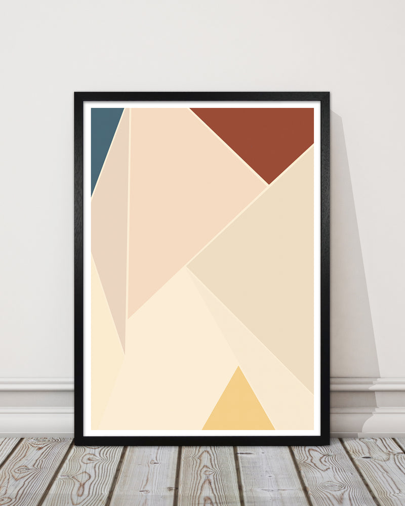 Colour Block Mid Century Art Print A