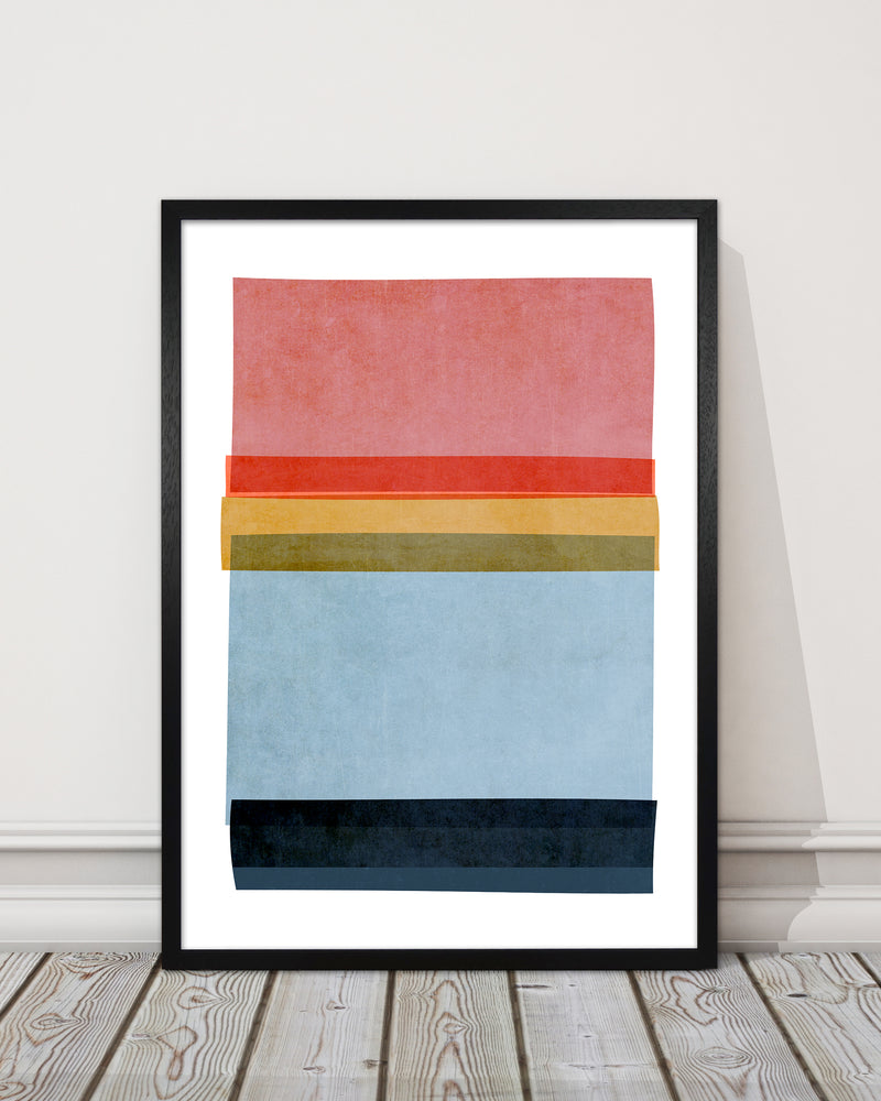 Colourful Abstract Shapes Wall Art B