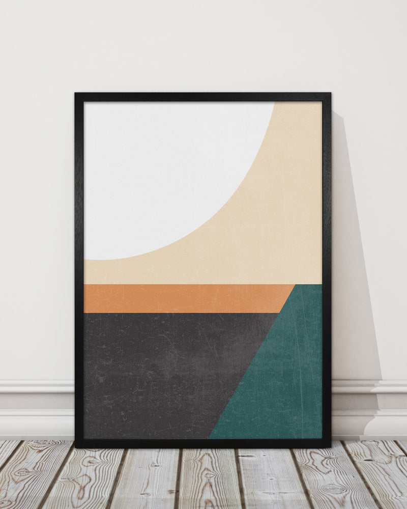 Colourful Mid Century Modern Print A