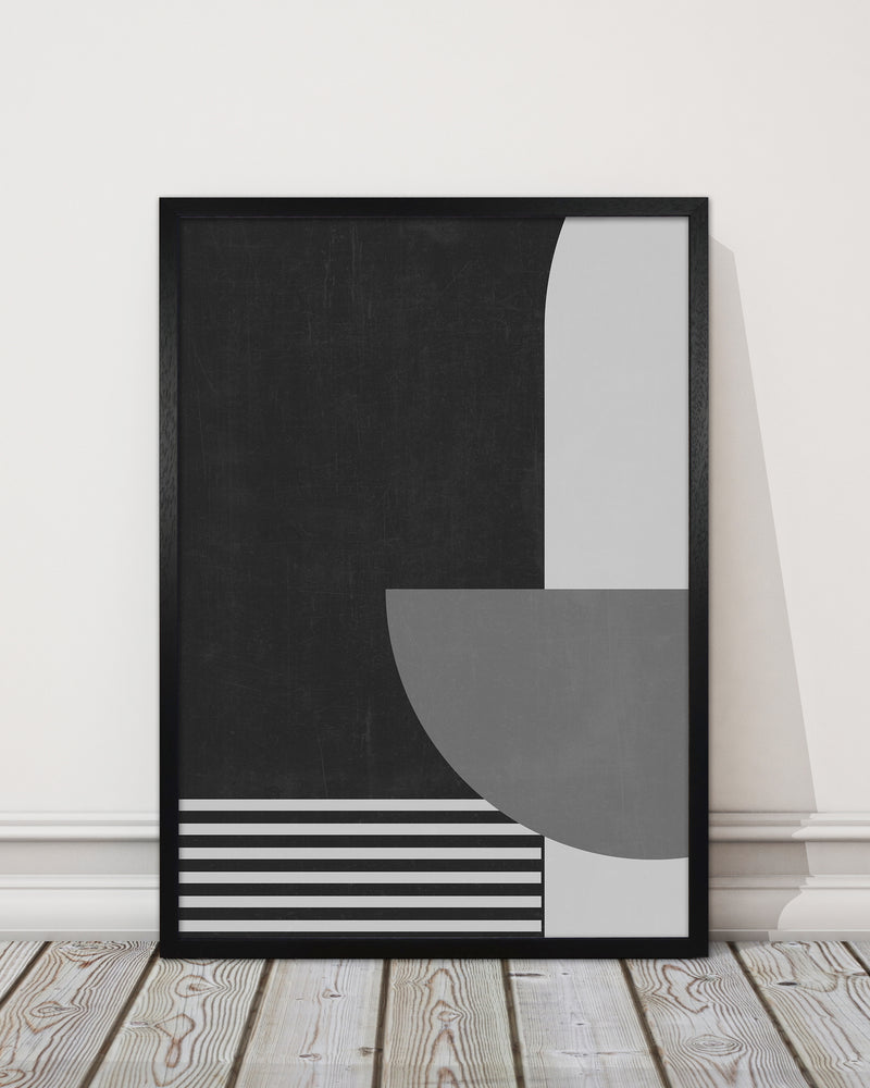 Mid Century Black and White Print B