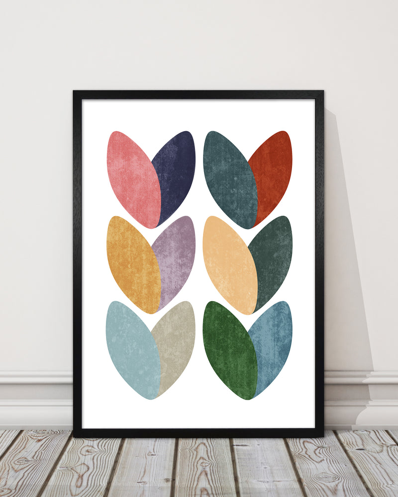 Scandinavian Hearts Wall Art Print C