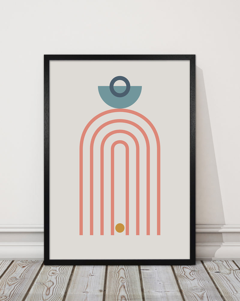 Mid Century Modern Prints on Grey A
