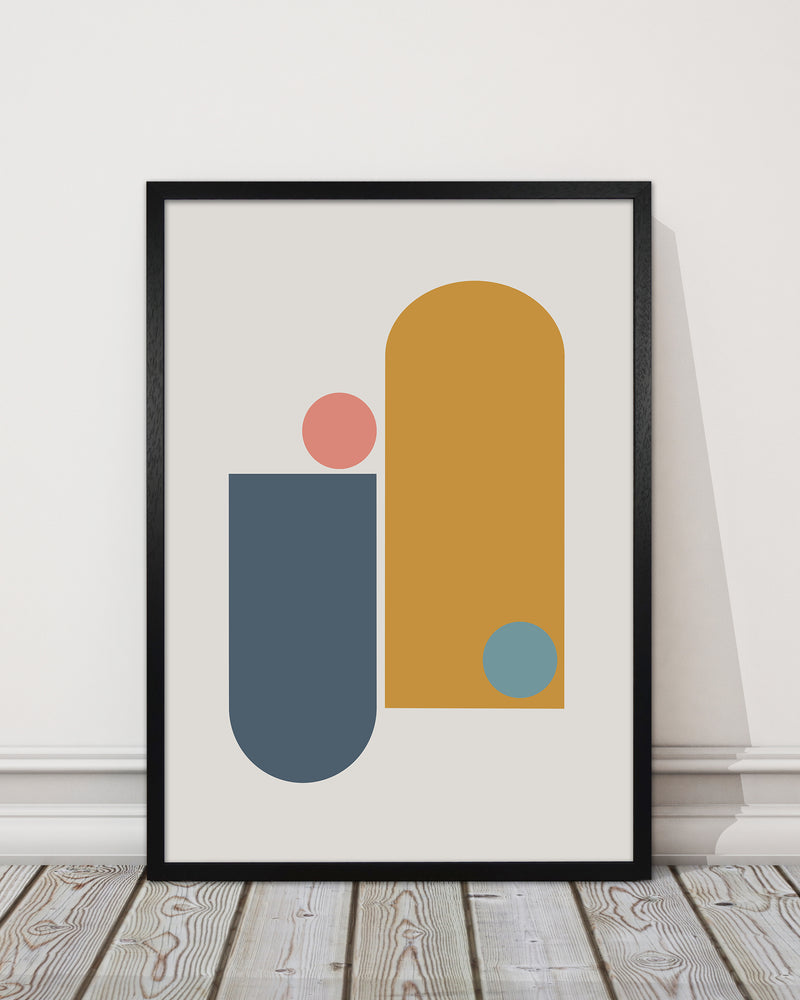 Mid Century Modern Prints on Grey D