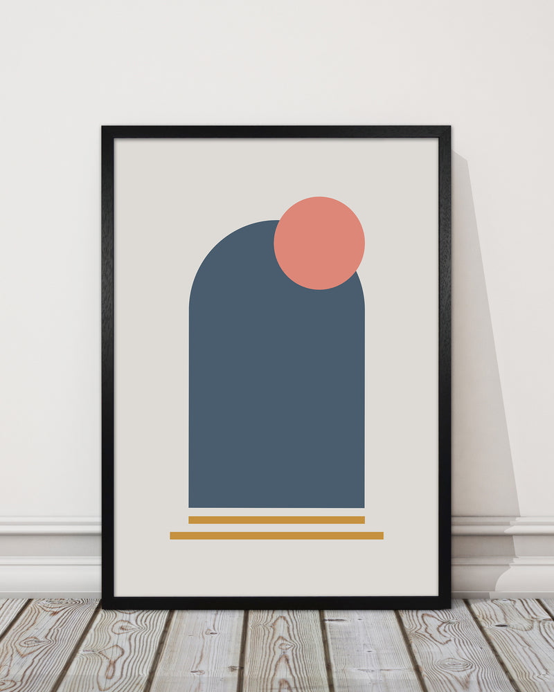 Mid Century Modern Prints on Grey F