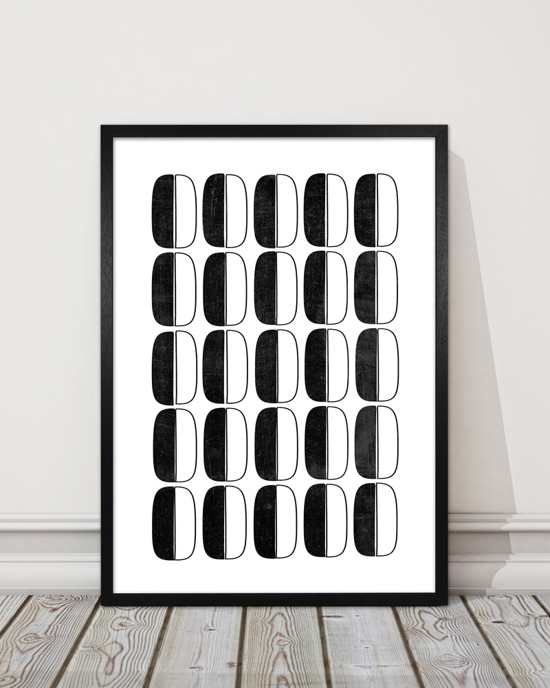 Abstract Coffee Beans Print Original