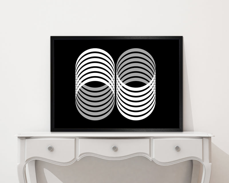 Abstract Modern Shapes Landscape Original