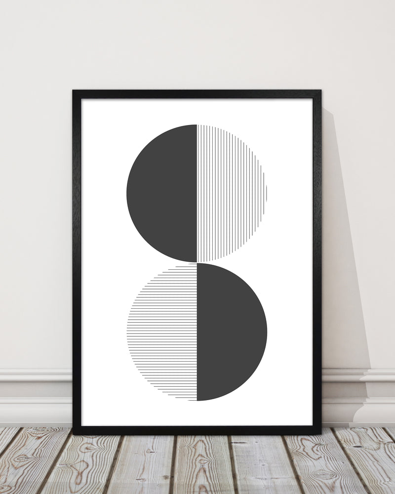 Black and White Geometric Circles