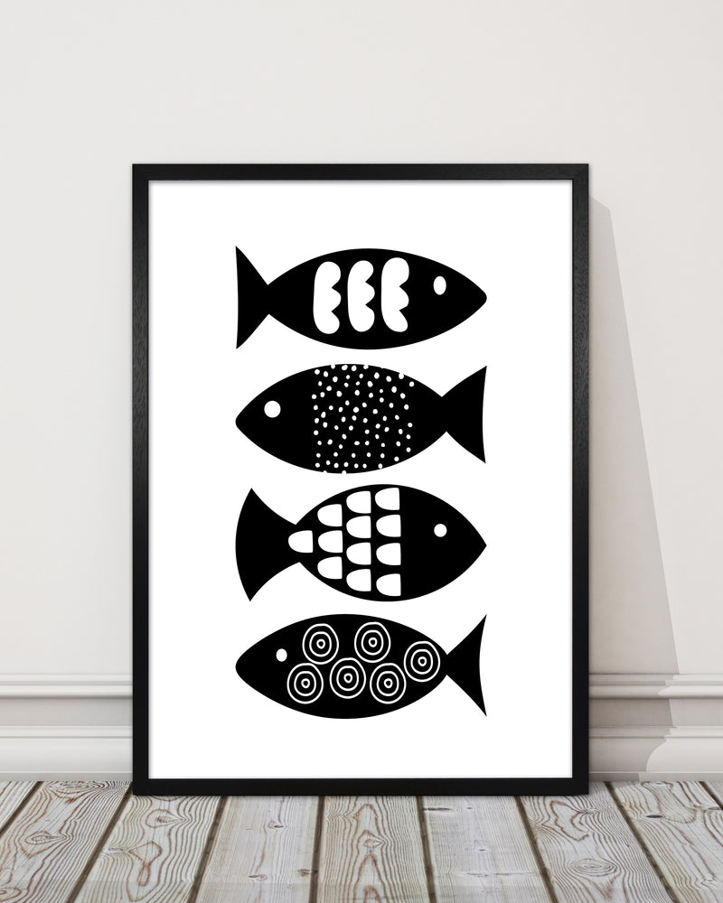 Black and White Scandi Fish