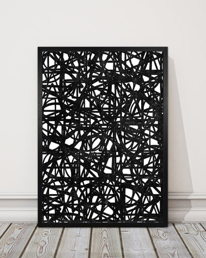 Black Graphic Print Original 