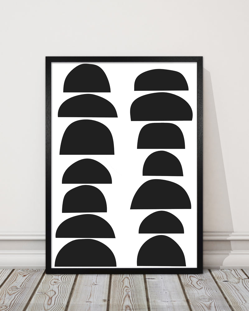 Black Half Circles Original 