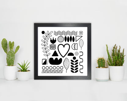 BW Scandi Shapes Square Original
