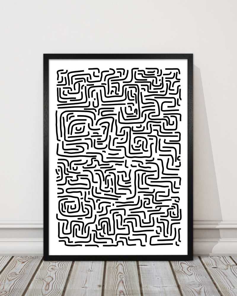 Large Doodle Print Original 