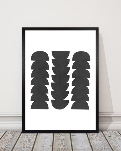 Mid Century Modern Abstract Grunge
