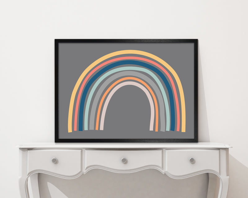 Rainbow on Gray Original 
