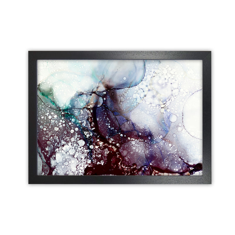 Textured Watercolor Original   A1 Black Grain Frame