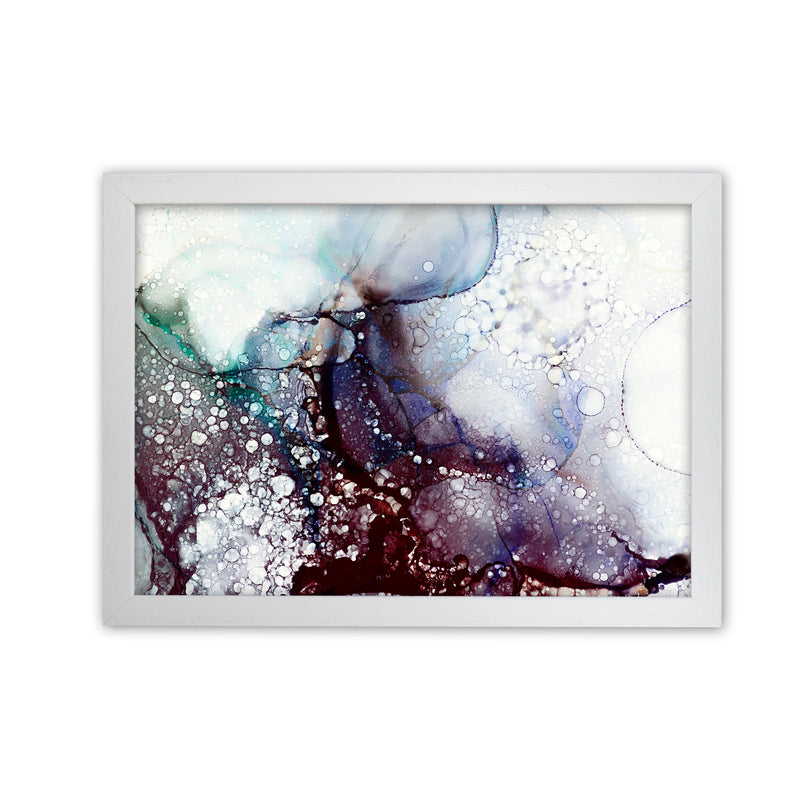 Textured Watercolor Original   A1 White Grain Frame