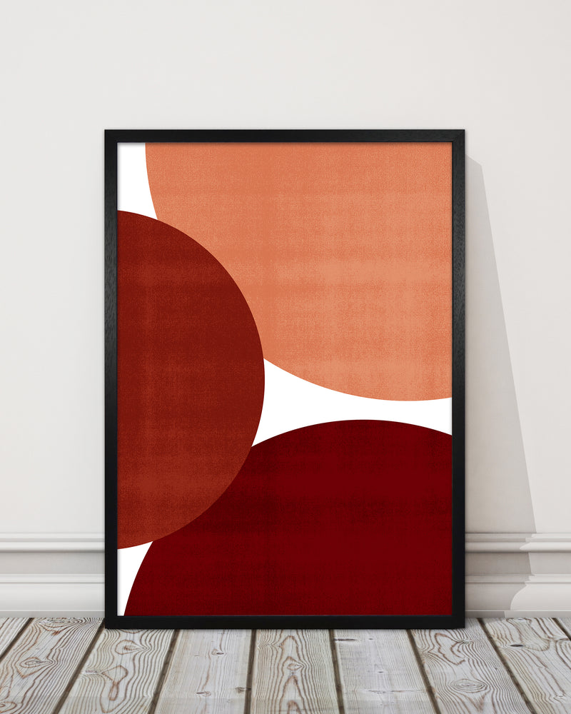 Abstract Art Reds Original Modern Contemporary Art Print by Print Punk Studio