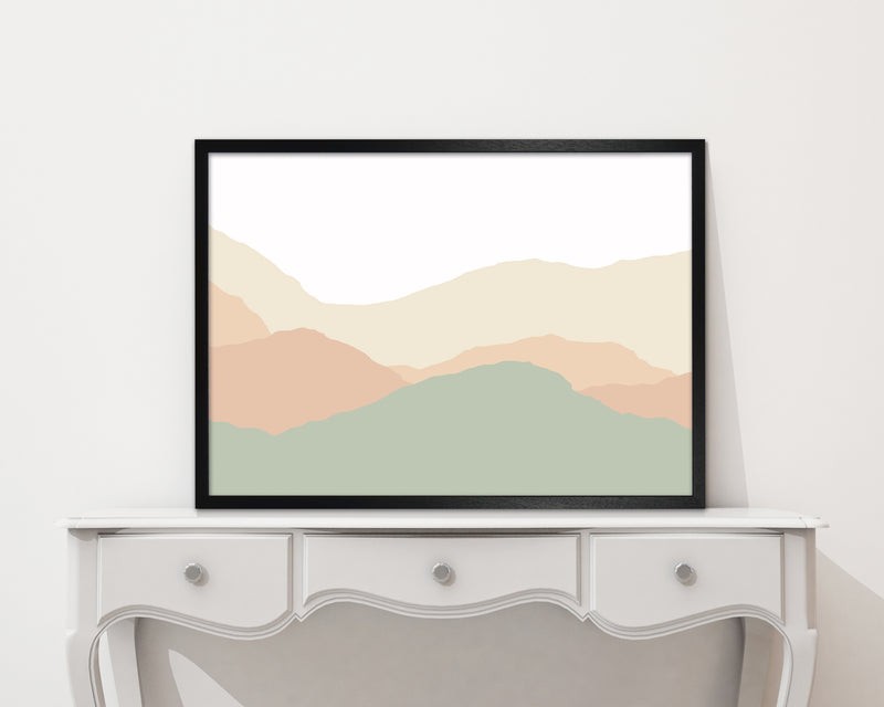 Abstract Landscape Light print