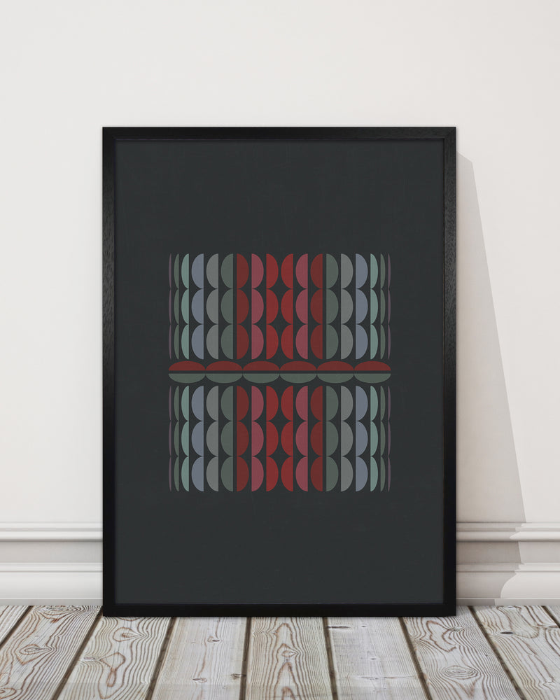 Abstract Shapes on Grey Original